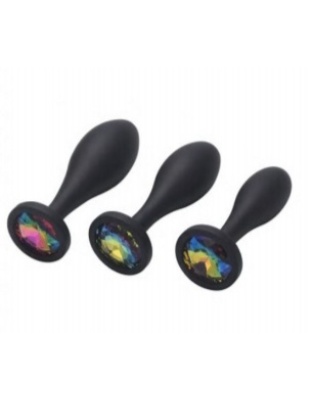 Drop Shaped Silicone Massager Butt Plug Large