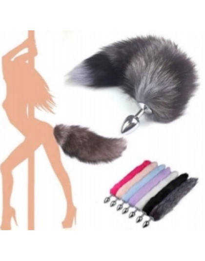 Furry Foxtail Butt Plug 28mm