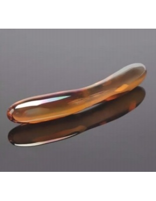 Glass Smooth Double Ended Dildo Gold