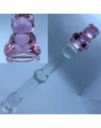 Teddy Pink Glass Dildo