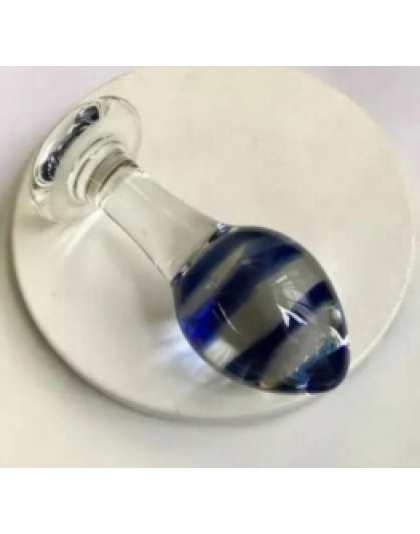 Elegant Glass Butt Plug 40mm