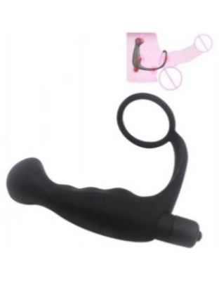 Silicone Prostate Massager with Cock Ring
