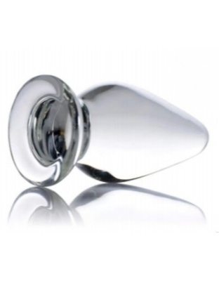 Large Glass Anal Plug 45mm