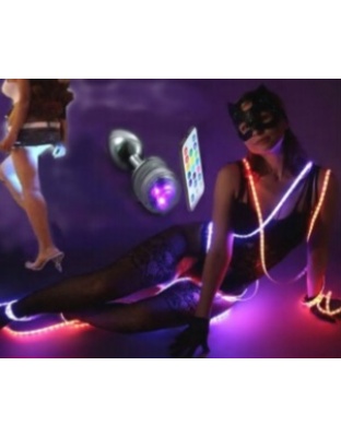 LED Lights Butt Plug Remote Controlled &amp; Color Changing