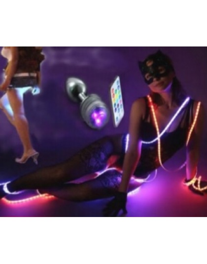 LED Lights Butt Plug Remote Controlled &amp; Color Changing