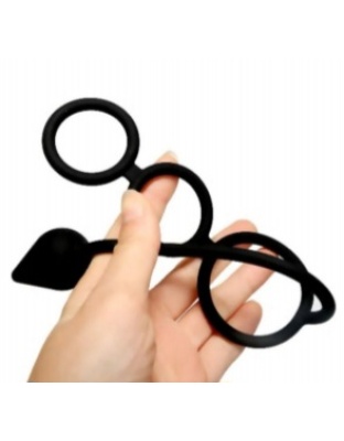 Triple Cock Ring Anal Plug