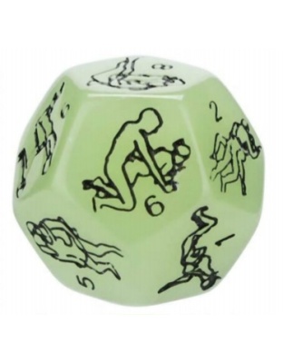 Sexy Dice 12 Sided Glow in the Dark