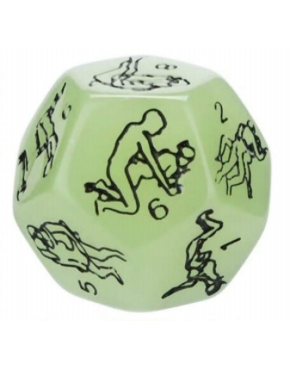 Sexy Dice 12 Sided Glow in the Dark