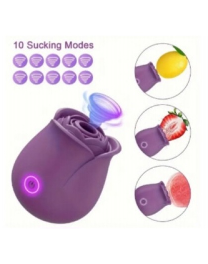 Rose Sucking Vibrator 10 Function Rechargeable