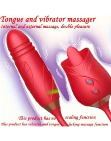Dual Use Tongue Vibrator Multi Function Rechargeable